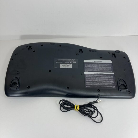 Microsoft Natural Ergonomic USB Wired Keyboard 4000 V1.0 Black KU-0462 TESTED - Picture 8 of 10